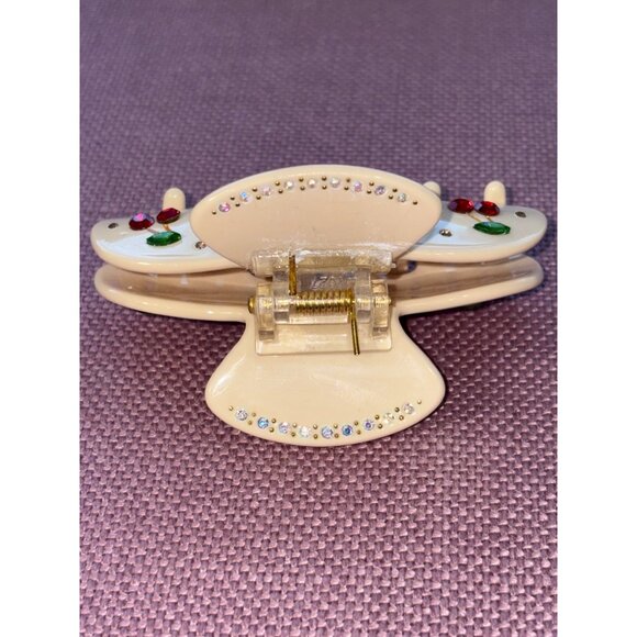 Emi Jay Sweetheart Clip in Cherry Pie New with Box Womens Hair tie - Picture 7 of 12